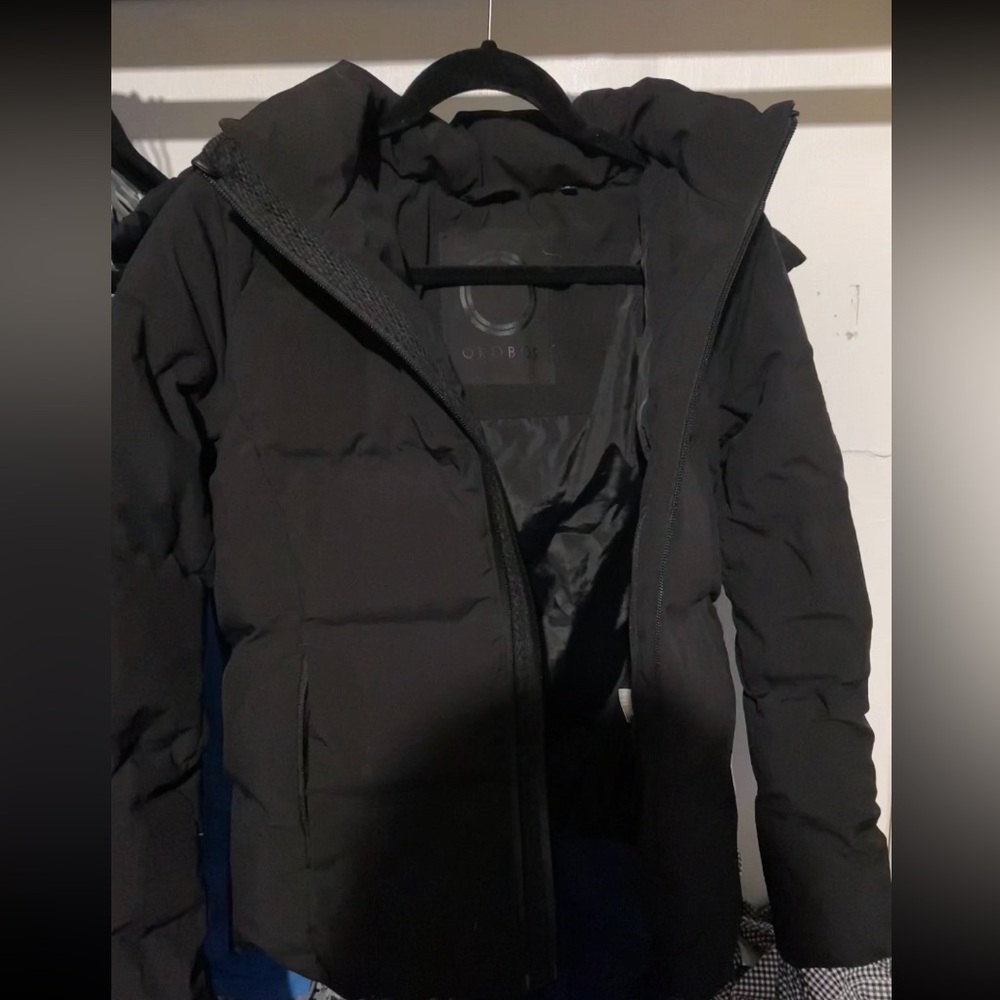 OROBOS bonded seam moto down jacket